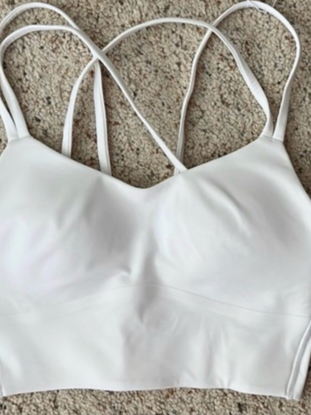 lululemon athletica White Strappy Sports Bralette